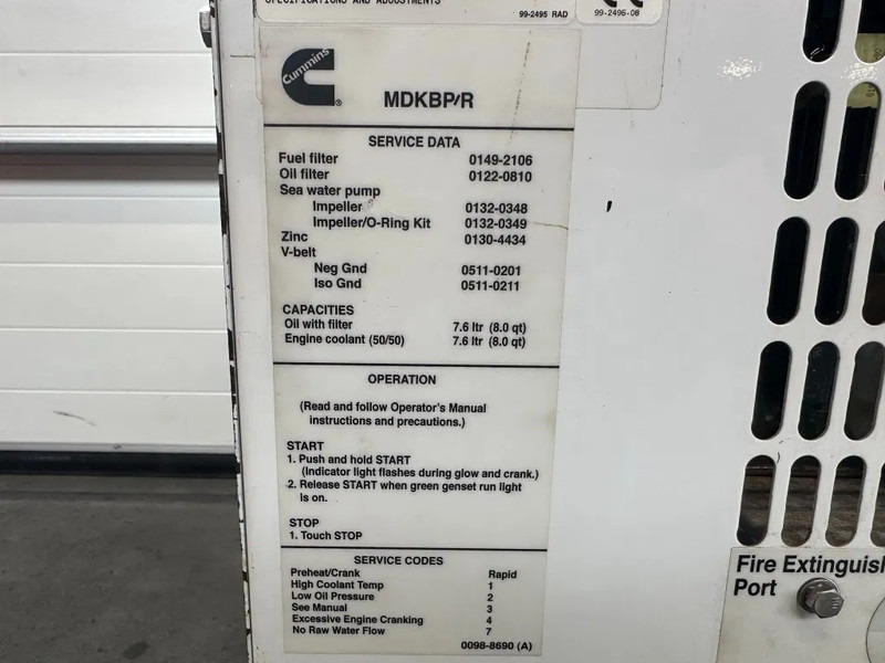 Cummins Onan MDKBP Kubota 4 cilinder Diesel 13.5 kVA Marine Silent generatorset - Generator set: picture 5 Cummins Onan MDKBP Kubota 4 cilinder Diesel 13.5 kVA Marine Silent generatorset - Generator set: picture 5