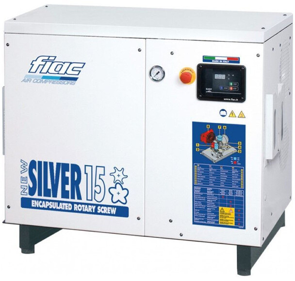 Fiac NewSilver 15 1430 L / min 11 kW 10 Bar Elektrische Schroefcompressor Nieuw ! - Air compressor: picture 1 Fiac NewSilver 15 1430 L / min 11 kW 10 Bar Elektrische Schroefcompressor Nieuw ! - Air compressor: picture 1