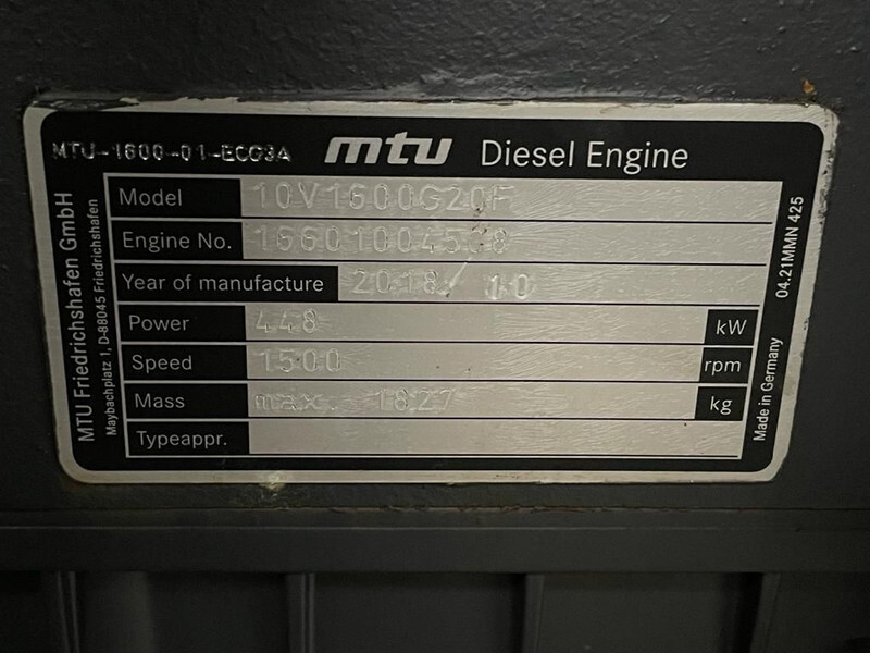 MTU Mecc Alte Spa 600 kVA Supersilent generatorset Stage 5 ! Ultra Low Emission ! As New ! - Generator set: picture 5 MTU Mecc Alte Spa 600 kVA Supersilent generatorset Stage 5 ! Ultra Low Emission ! As New ! - Generator set: picture 5