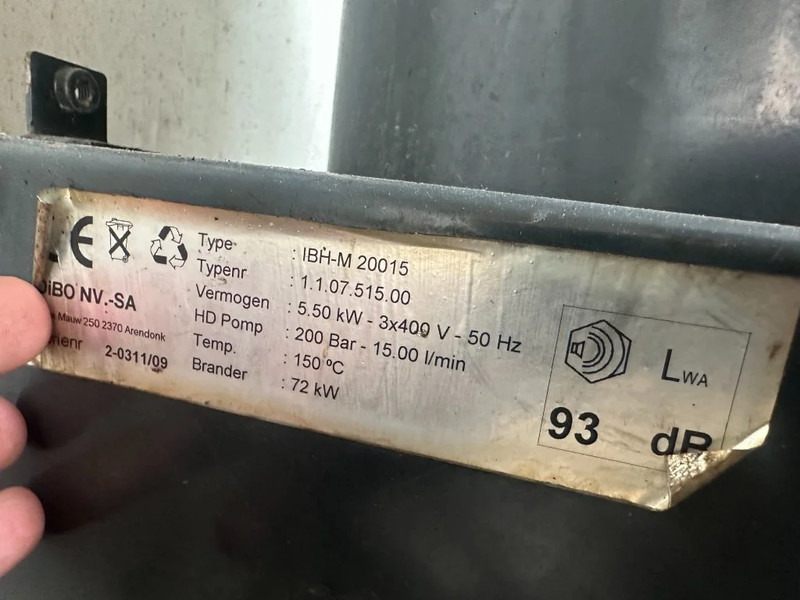 Perkins DIBO IBH-M 20015 Hogedruk unit 200 Bar 15 L / min Mobiele Aanhanger 12.5 kVA aggregaat - Pressure washer: picture 5 Perkins DIBO IBH-M 20015 Hogedruk unit 200 Bar 15 L / min Mobiele Aanhanger 12.5 kVA aggregaat - Pressure washer: picture 5