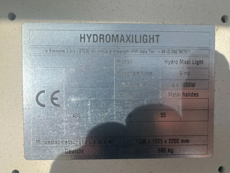 Towerlight Hydromaxilight 8 meter 4 x 1000 Watt Licht Tower Lichtmast LED - Lighting tower: picture 3 Towerlight Hydromaxilight 8 meter 4 x 1000 Watt Licht Tower Lichtmast LED - Lighting tower: picture 3