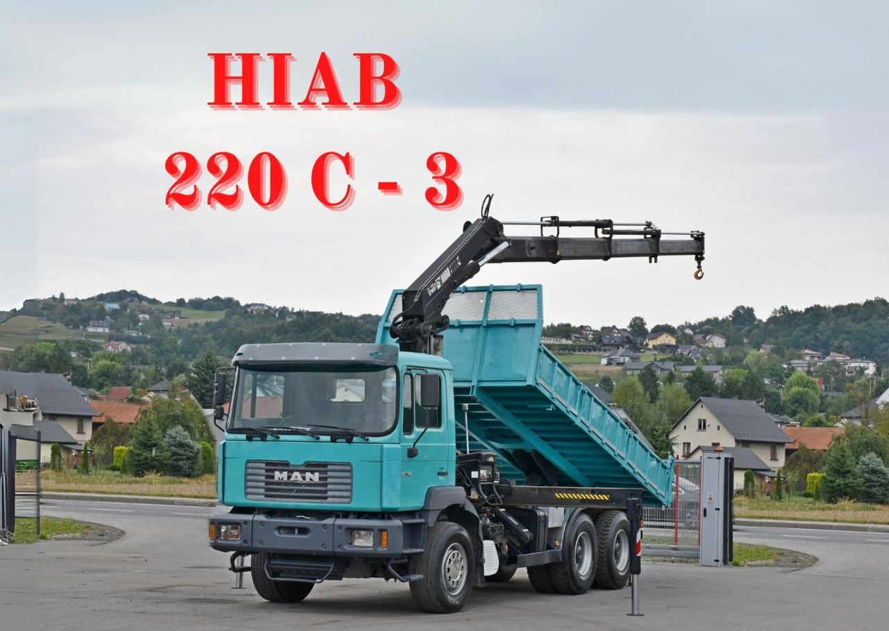 MAN 27-314 * HIAB 220 C - 3 + FUNK * 6x4 - Tipper, Crane truck: picture 1 MAN 27-314 * HIAB 220 C - 3 + FUNK * 6x4 - Tipper, Crane truck: picture 1