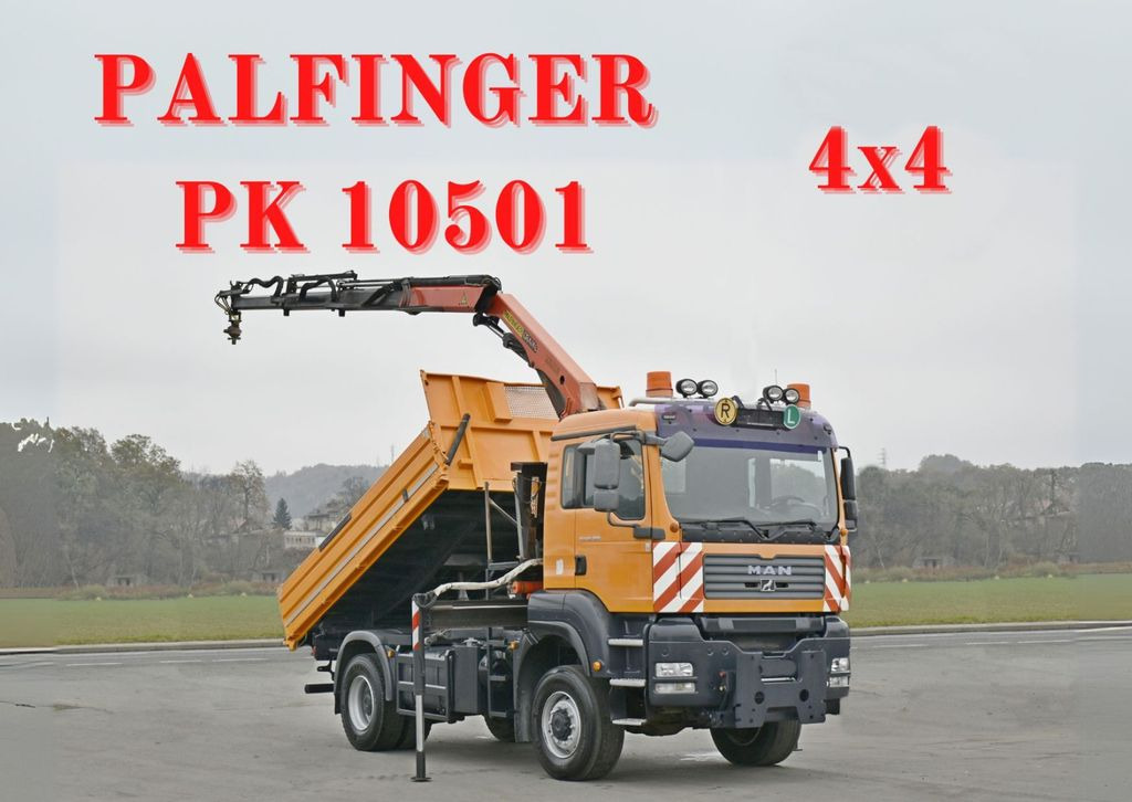 MAN TGA 18.360 * PK 10501 + FUNK *4x4 MAN TGA 18.360 * PK 10501 + FUNK *4x4 - Tipper, Crane truck: picture 1 MAN TGA 18.360 * PK 10501 + FUNK *4x4 MAN TGA 18.360 * PK 10501 + FUNK *4x4 - Tipper, Crane truck: picture 1