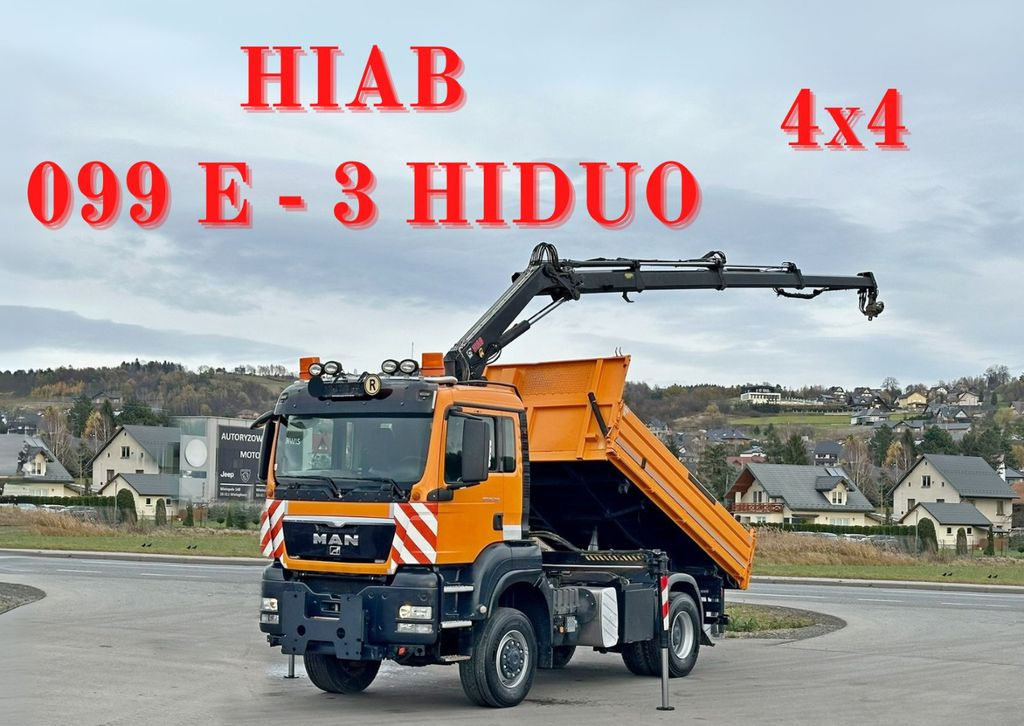 MAN TGS 18.360 * HIAB 099 E-3 HIDUO + FUNK *4x4 - Crane truck, Tipper: picture 1 MAN TGS 18.360 * HIAB 099 E-3 HIDUO + FUNK *4x4 - Crane truck, Tipper: picture 1
