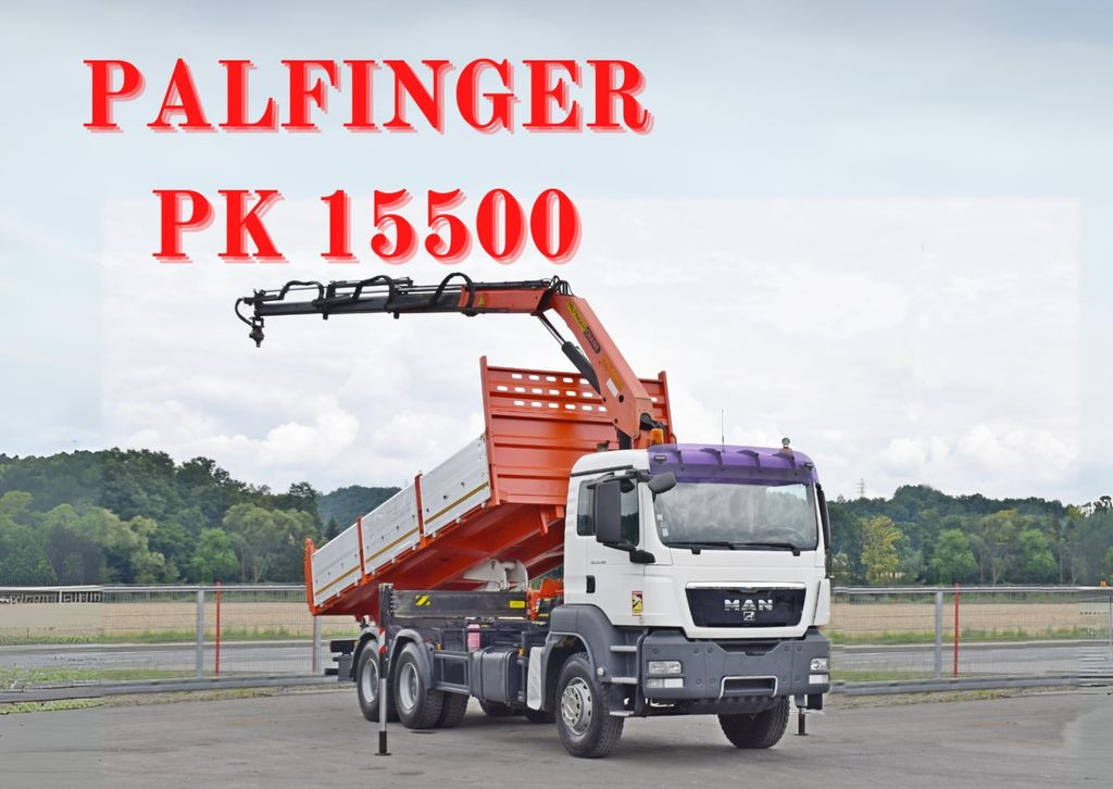 MAN TGS 33.360*KIPPER 6,40m *PK 15500 * 6x4 - Crane truck, Tipper: picture 1 MAN TGS 33.360*KIPPER 6,40m *PK 15500 * 6x4 - Crane truck, Tipper: picture 1