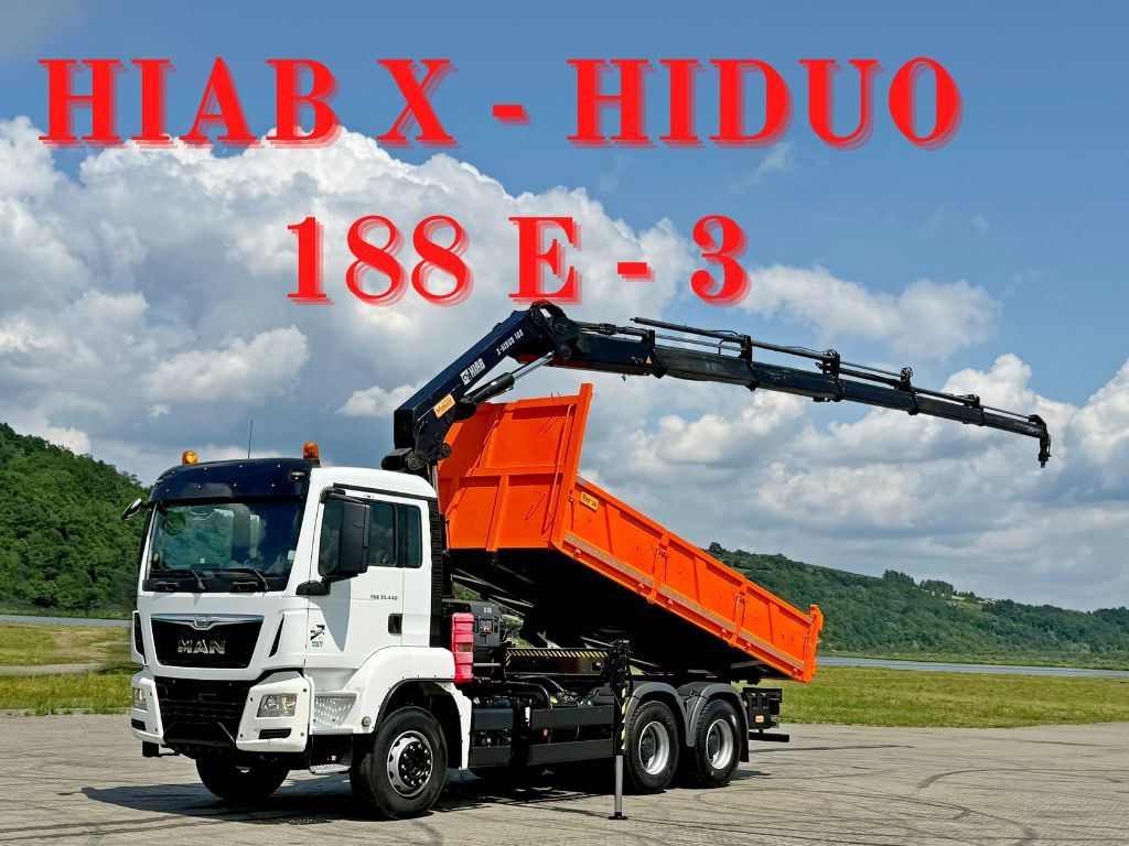 MAN TGS 33.440 * HIAB X-HIDUO 188 E-5 + FUNK * 6x4 - Crane truck: picture 1 MAN TGS 33.440 * HIAB X-HIDUO 188 E-5 + FUNK * 6x4 - Crane truck: picture 1