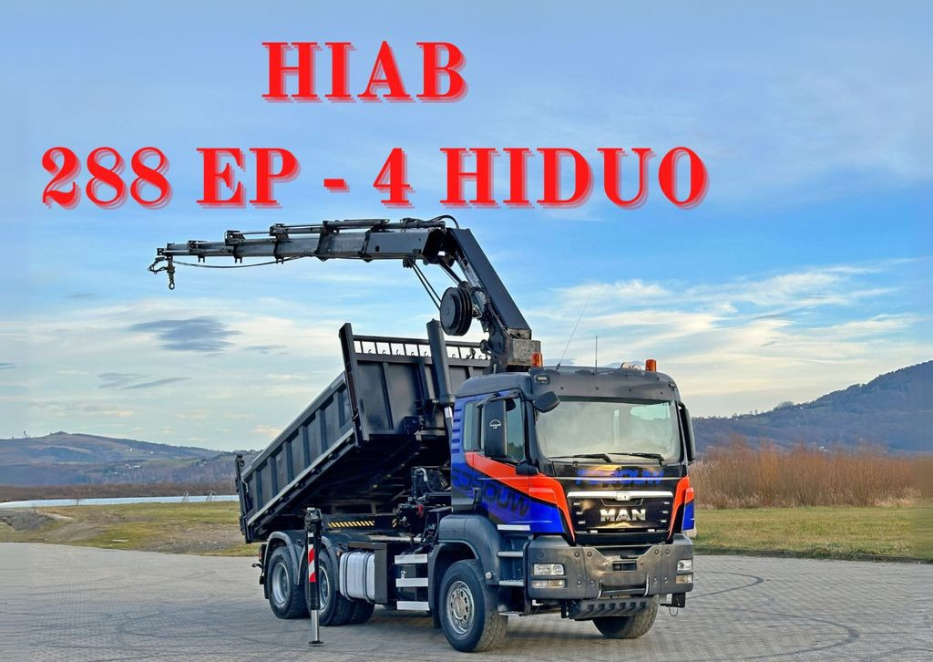 MAN TGS 33.480 * HIAB 288 EP - 4 HIDUO/ FUNK * 6x4 MAN TGS 33.480 * HIAB 288 EP - 4 HIDUO/ FUNK * 6x4 - Tipper, Crane truck: picture 1 MAN TGS 33.480 * HIAB 288 EP - 4 HIDUO/ FUNK * 6x4 MAN TGS 33.480 * HIAB 288 EP - 4 HIDUO/ FUNK * 6x4 - Tipper, Crane truck: picture 1
