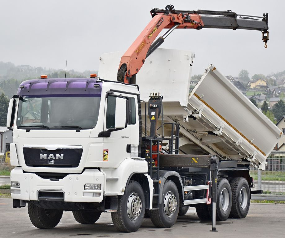 MAN TGS 35.440 * KIPPER 5,80m + KRAN * TOPZUSTAND - Crane truck, Tipper: picture 3 MAN TGS 35.440 * KIPPER 5,80m + KRAN * TOPZUSTAND - Crane truck, Tipper: picture 3