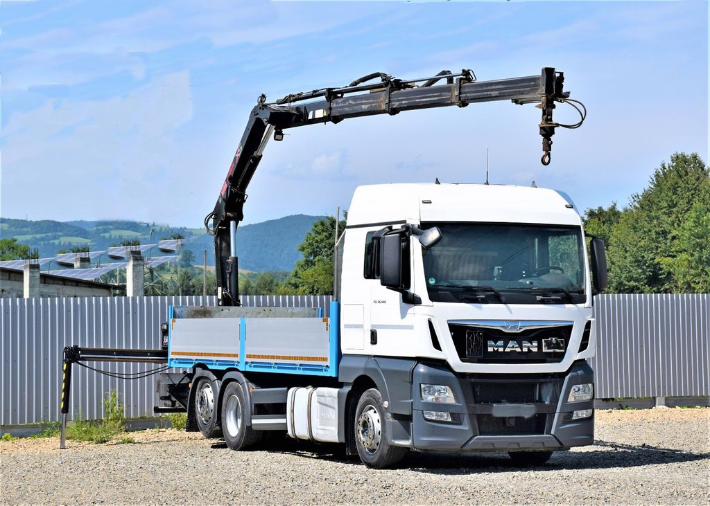 MAN TGX 26.440 Pritsche 6,20 m+HIAB 122 HIDUO/FUNK - Crane truck: picture 2 MAN TGX 26.440 Pritsche 6,20 m+HIAB 122 HIDUO/FUNK - Crane truck: picture 2
