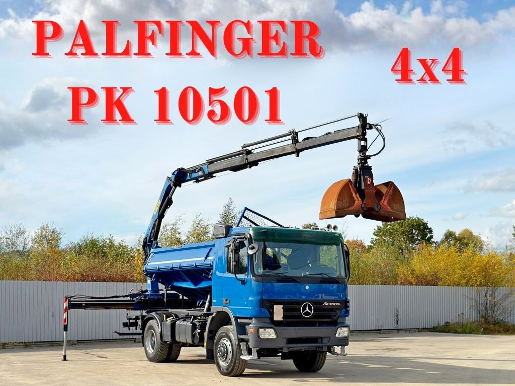Mercedes-Benz ACTROS 1841 * PK 10501 + FUNK * TOP * 4x4 - Crane truck: picture 1 Mercedes-Benz ACTROS 1841 * PK 10501 + FUNK * TOP * 4x4 - Crane truck: picture 1