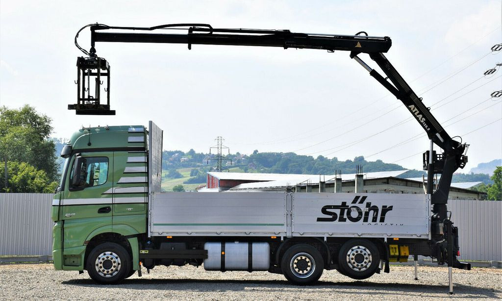 Mercedes-Benz Actros 2545 Pritsche 6,60m + ATLAS 125.2 - Crane truck, Dropside/ Flatbed truck: picture 5 Mercedes-Benz Actros 2545 Pritsche 6,60m + ATLAS 125.2 - Crane truck, Dropside/ Flatbed truck: picture 5