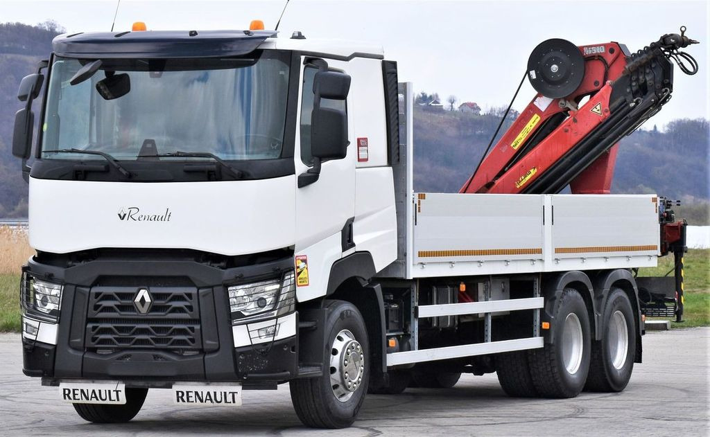 Renault C 460 * HMF 1510 K6 + FUNK * 6x4 Renault C 460 * HMF 1510 K6 + FUNK * 6x4 - Crane truck, Dropside/ Flatbed truck: picture 3 Renault C 460 * HMF 1510 K6 + FUNK * 6x4 Renault C 460 * HMF 1510 K6 + FUNK * 6x4 - Crane truck, Dropside/ Flatbed truck: picture 3