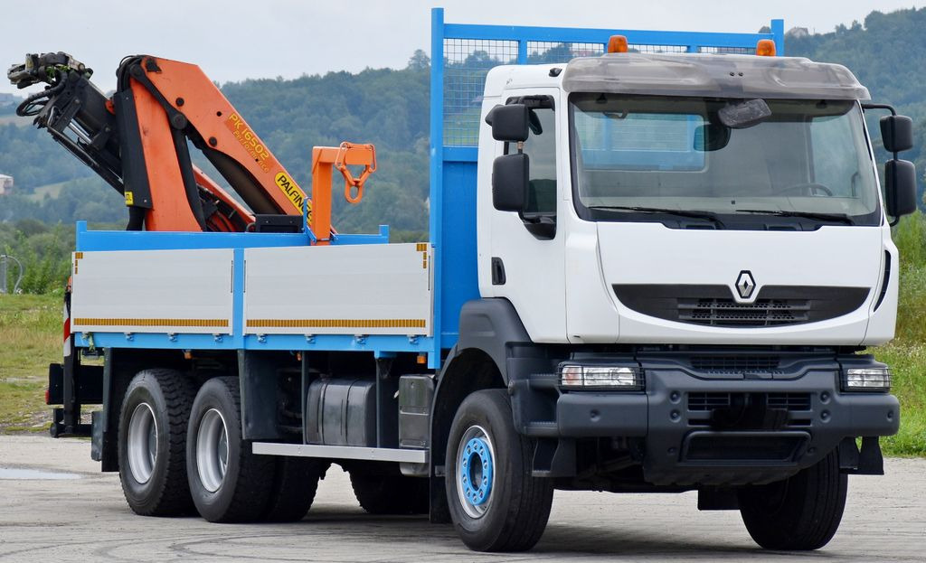 Renault KERAX 370 *PK 16502 + FUNK / 6x4 * TOP - Crane truck, Dropside/ Flatbed truck: picture 4 Renault KERAX 370 *PK 16502 + FUNK / 6x4 * TOP - Crane truck, Dropside/ Flatbed truck: picture 4