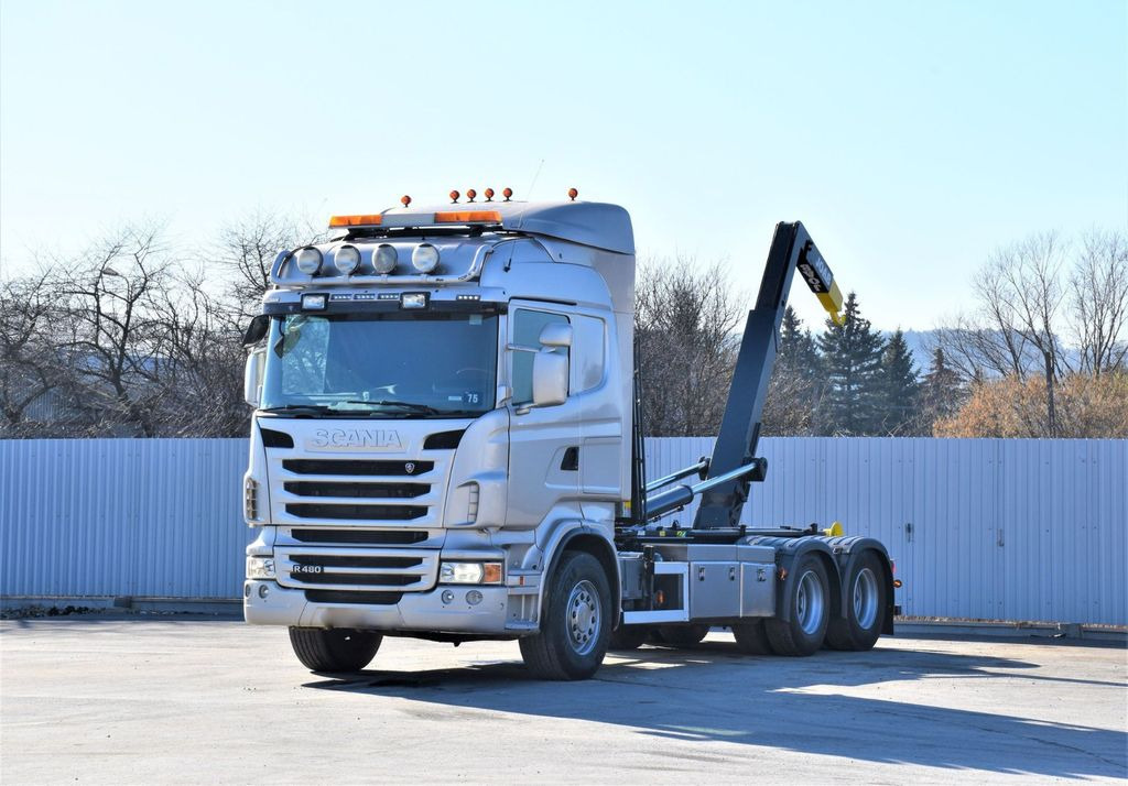 Scania R 480 Abrollkipper * 6x4 * Top Zustand ! - Hook lift truck: picture 2 Scania R 480 Abrollkipper * 6x4 * Top Zustand ! - Hook lift truck: picture 2