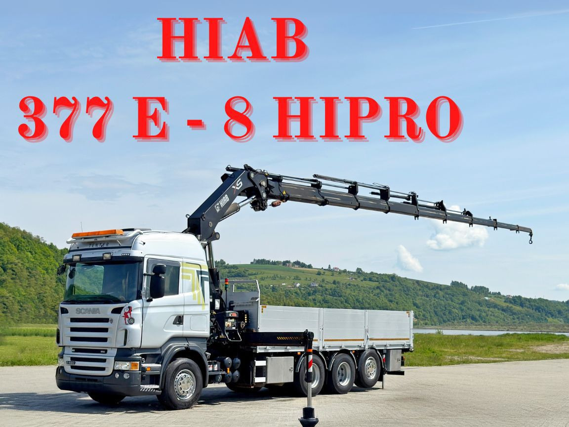 Scania R480 PRITSCHE 6,85m *HIAB 377 E-8 HIPRO/FUNK*8x4 - Crane truck: picture 1 Scania R480 PRITSCHE 6,85m *HIAB 377 E-8 HIPRO/FUNK*8x4 - Crane truck: picture 1