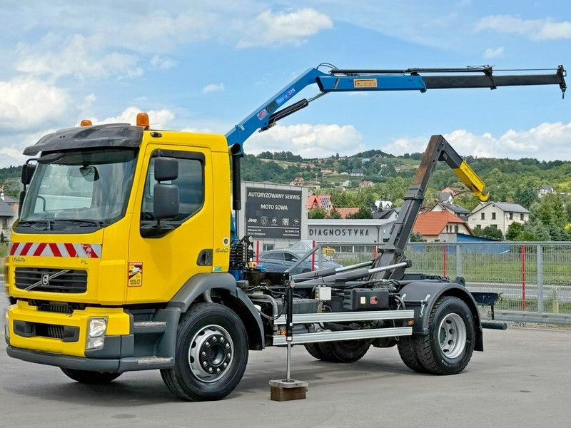 Volvo FL 240 * Abrollkipper * HMF 270 K2 * TOPZUSTAND - Hook lift truck: picture 2 Volvo FL 240 * Abrollkipper * HMF 270 K2 * TOPZUSTAND - Hook lift truck: picture 2