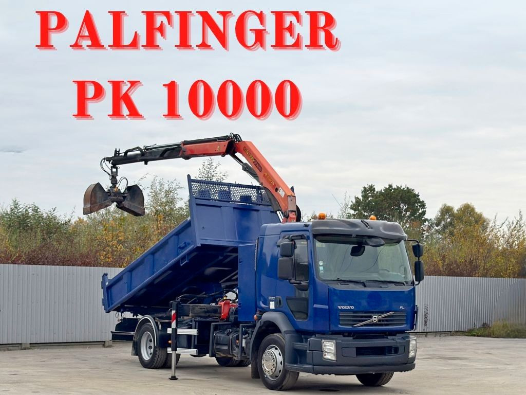 Volvo FL280 KIPPER 4,35m * PALFINGER PK 10000 + FUNK - Crane truck: picture 1 Volvo FL280 KIPPER 4,35m * PALFINGER PK 10000 + FUNK - Crane truck: picture 1