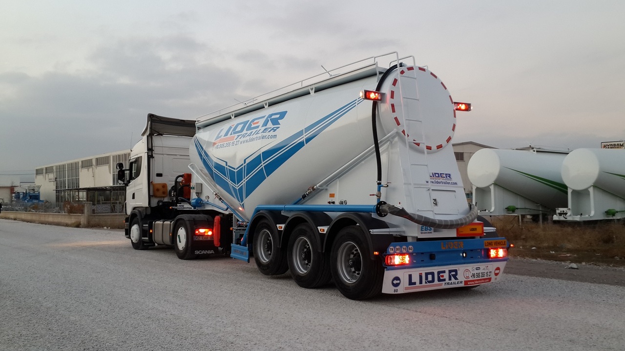 New Tanker semi-trailer for transportation of cement LIDER 2025  MODEL NEW CEMENT TANKER: picture 12