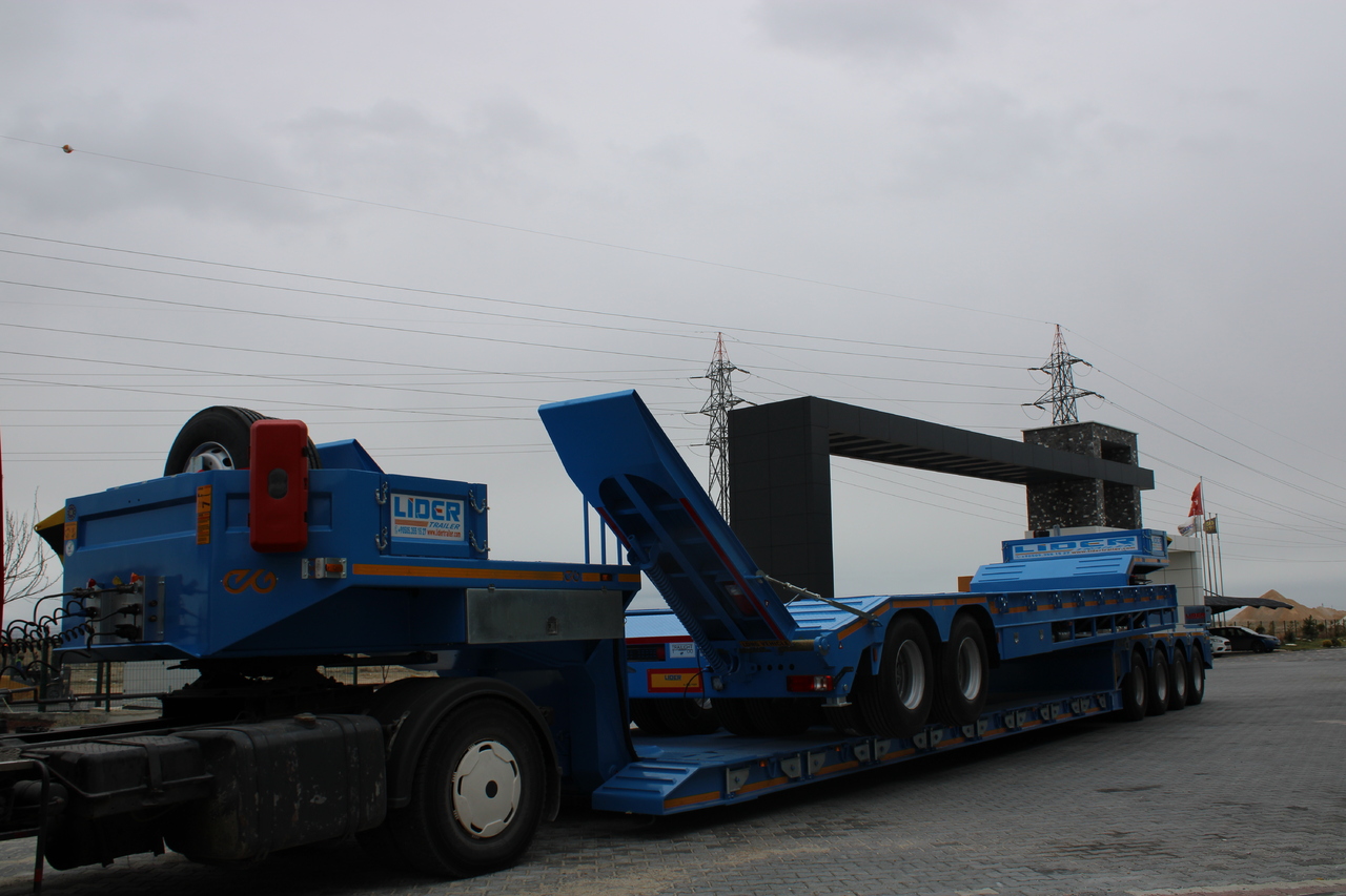 New Low loader semi-trailer for transportation of heavy machinery LIDER 2025 READY IN STOCK UNUSED FRONT LOADING: picture 21