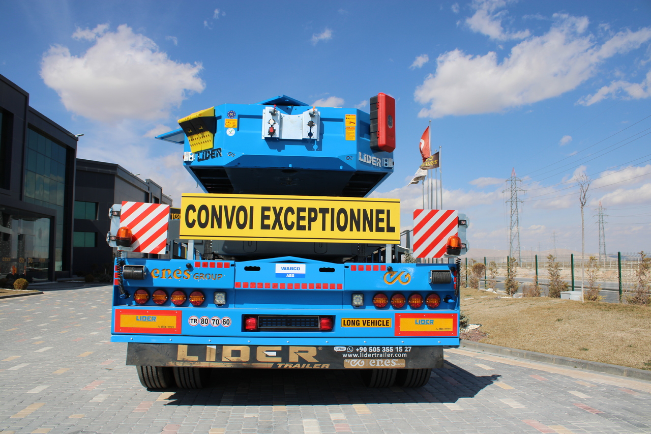 New Low loader semi-trailer for transportation of heavy machinery LIDER 2025 READY IN STOCK UNUSED FRONT LOADING: picture 12