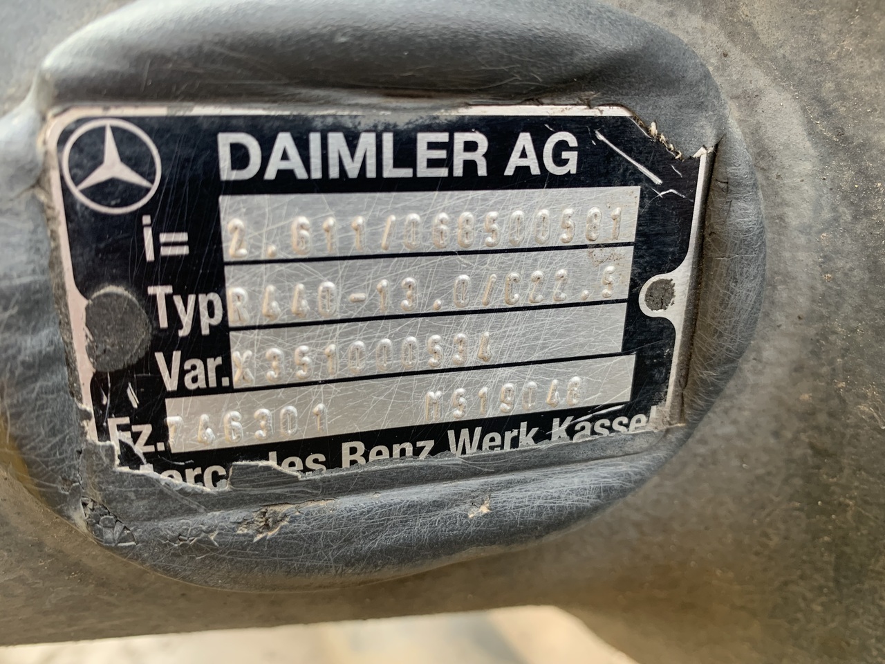 Rear axle MERCEDES-BENZ REAR AXLE FOR ACTROS MP4 FINAL DRIVE R440 18:47: picture 17