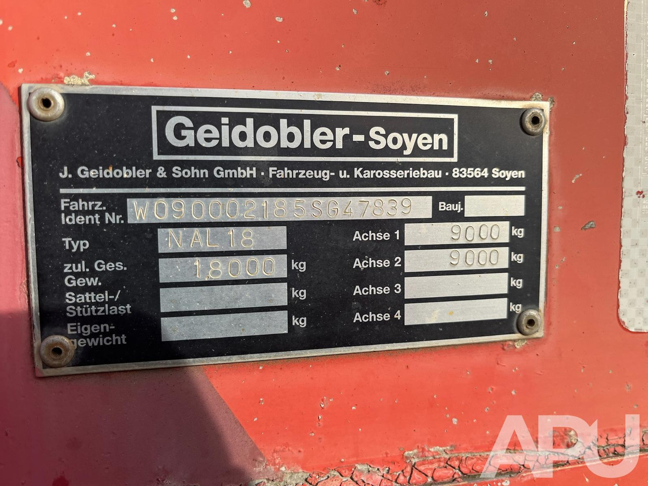 PRZYCZEPA GEIDOBLER–SOYEN NAL 18 - Dropside/ Flatbed trailer: picture 2 PRZYCZEPA GEIDOBLER–SOYEN NAL 18 - Dropside/ Flatbed trailer: picture 2