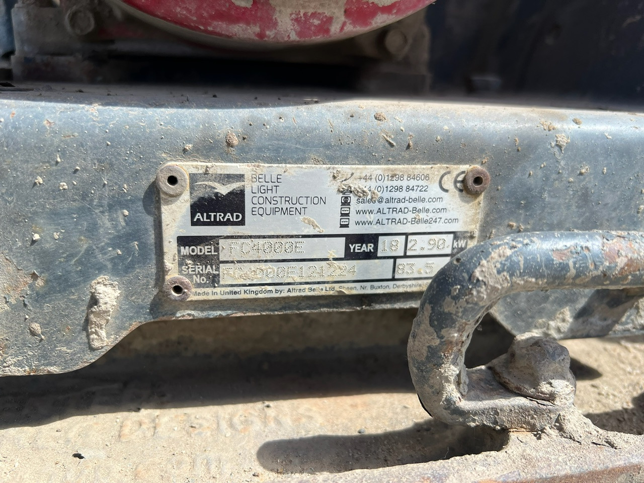 Zagęszczarka ALTRAD BELLE FC4000E PCX13/40 - Plate compactor: picture 4 Zagęszczarka ALTRAD BELLE FC4000E PCX13/40 - Plate compactor: picture 4