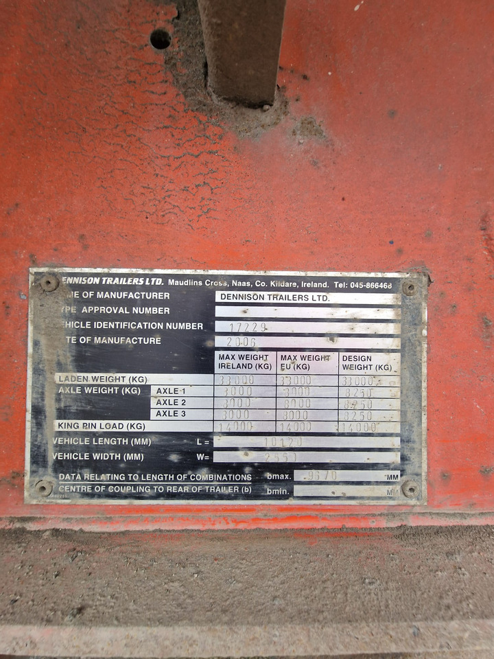2006 Dennison Bulk Tipping Trailer - Tipper semi-trailer: picture 3 2006 Dennison Bulk Tipping Trailer - Tipper semi-trailer: picture 3