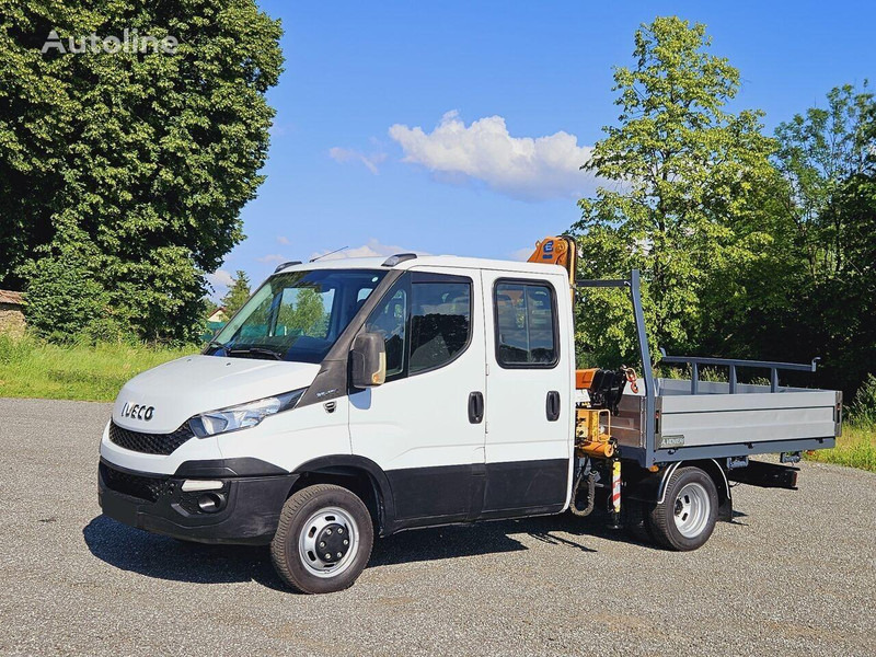 Iveco Daily 35c-15 Doka flatbed + crane Effer - Open body delivery van, Crew cab van: picture 1 Iveco Daily 35c-15 Doka flatbed + crane Effer - Open body delivery van, Crew cab van: picture 1