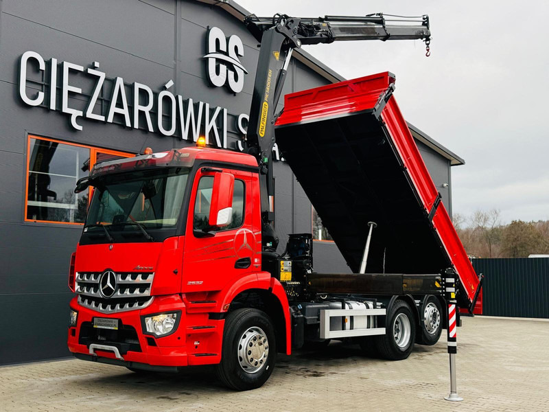 Mercedes-Benz AROCS 2532 // E6 // wywrotka 3-Stronna + PALFINGER PK 14001-EH / - Tipper, Crane truck: picture 1 Mercedes-Benz AROCS 2532 // E6 // wywrotka 3-Stronna + PALFINGER PK 14001-EH / - Tipper, Crane truck: picture 1