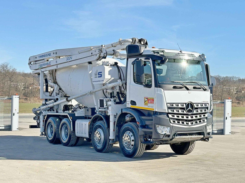 Mercedes-Benz AROCS 3743 * Betonpumpe + FUNK * 8x4 * TOP - Concrete mixer truck: picture 1 Mercedes-Benz AROCS 3743 * Betonpumpe + FUNK * 8x4 * TOP - Concrete mixer truck: picture 1