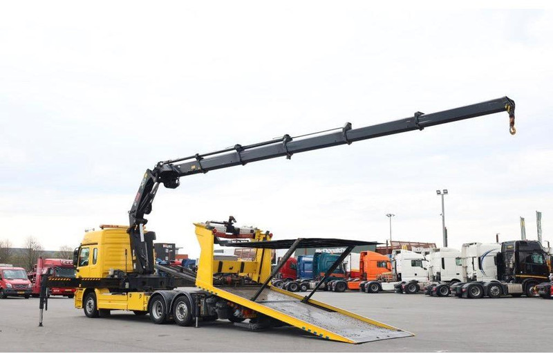 Mercedes-Benz Actros 2532 Vehicle transporter + crane Hiab 477EP-5 HiPro 6x2 - Car transporter truck: picture 4 Mercedes-Benz Actros 2532 Vehicle transporter + crane Hiab 477EP-5 HiPro 6x2 - Car transporter truck: picture 4