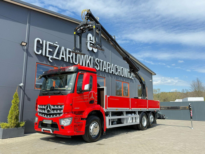 Mercedes-Benz Arocs Actros 2532 / E6 / 6x2 / skrzynia + żuraw Palfinger / budo - Dropside/ Flatbed truck, Crane truck: picture 1 Mercedes-Benz Arocs Actros 2532 / E6 / 6x2 / skrzynia + żuraw Palfinger / budo - Dropside/ Flatbed truck, Crane truck: picture 1