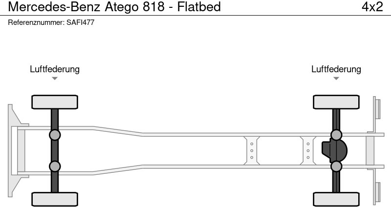 Dropside/ Flatbed truck Mercedes-Benz Atego 818 - Flatbed: picture 17 Dropside/ Flatbed truck Mercedes-Benz Atego 818 - Flatbed: picture 17
