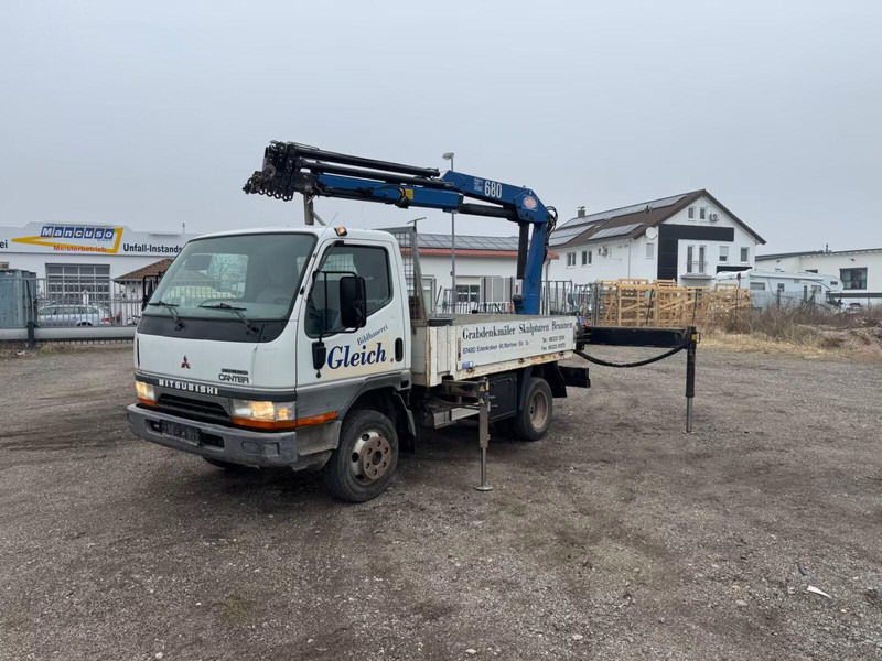 Mitsubishi Canter FE649 - Flatbed truck + crane - Dropside/ Flatbed truck, Crane truck: picture 3 Mitsubishi Canter FE649 - Flatbed truck + crane - Dropside/ Flatbed truck, Crane truck: picture 3