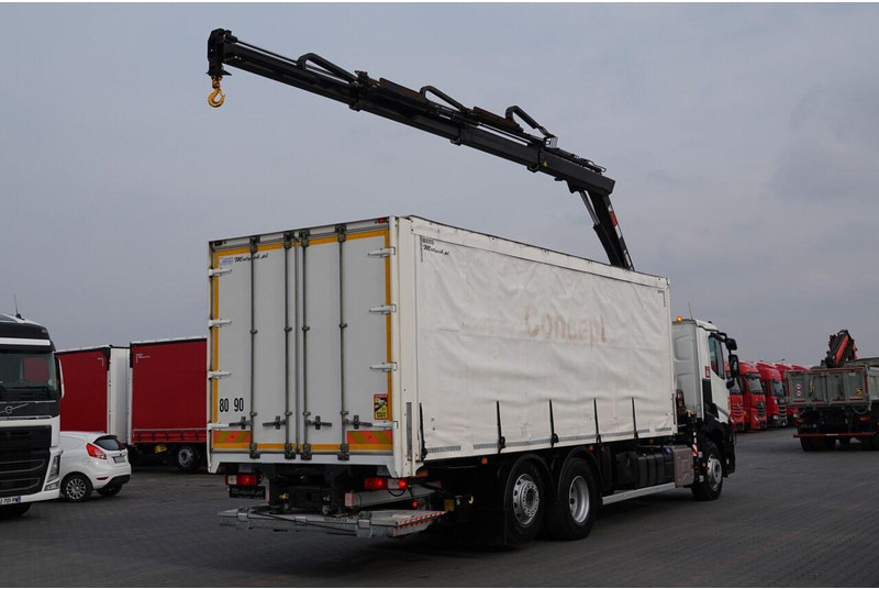 Renault C 380 / 6x2 / SKRZYNIOWY / HDS HIAB 138 B-3 WYSÓW 10,5 M / ROTAT - Curtain side truck: picture 4 Renault C 380 / 6x2 / SKRZYNIOWY / HDS HIAB 138 B-3 WYSÓW 10,5 M / ROTAT - Curtain side truck: picture 4