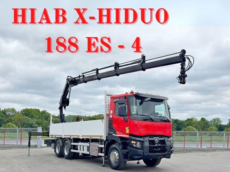 Renault C 400 *HIAB X - HIDUO 188 ES - 4 + FUNK * 6x4 - Dropside/ Flatbed truck, Crane truck: picture 1 Renault C 400 *HIAB X - HIDUO 188 ES - 4 + FUNK * 6x4 - Dropside/ Flatbed truck, Crane truck: picture 1