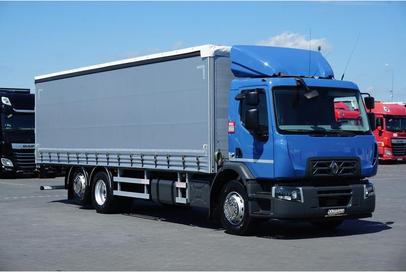 Renault D 320 / EURO 6 / FIRANKA / 21 PALET / ŁAD. 16 390 KG - Curtain side truck: picture 1 Renault D 320 / EURO 6 / FIRANKA / 21 PALET / ŁAD. 16 390 KG - Curtain side truck: picture 1