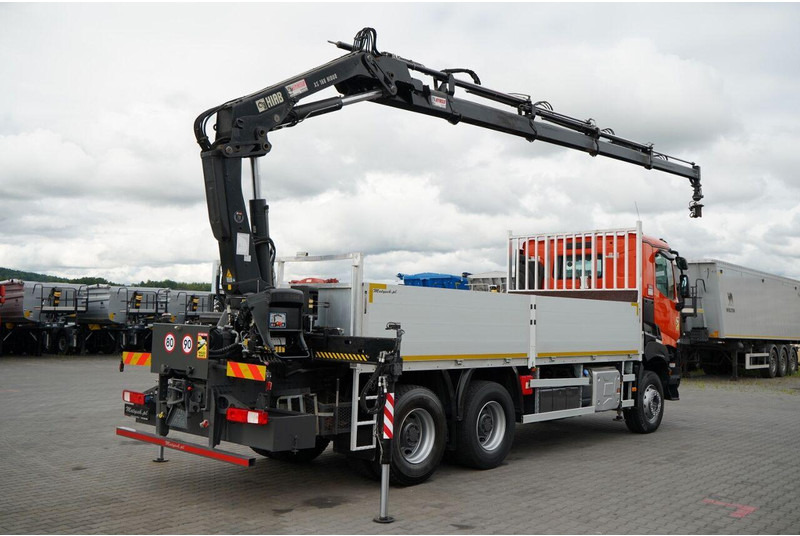 Renault K 380 / 6X4 / SKRZYNIOWY 6.2 M / + HDS HIAB 166 ES-4 / MAX UDŹWI - Dropside/ Flatbed truck, Crane truck: picture 4 Renault K 380 / 6X4 / SKRZYNIOWY 6.2 M / + HDS HIAB 166 ES-4 / MAX UDŹWI - Dropside/ Flatbed truck, Crane truck: picture 4