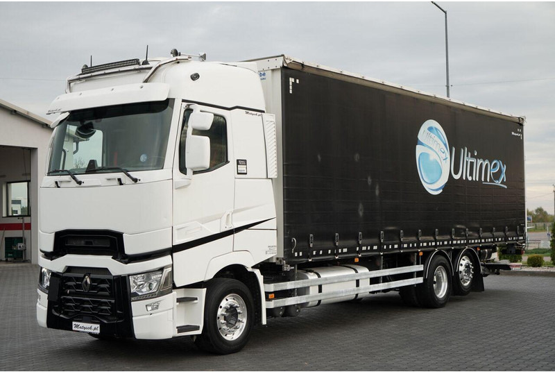 Renault T 440 / 6X2 / SOLÓWKA / FIRANKA 9.5 M / I-PARK COOL / WINDA / AL - Curtain side truck: picture 1 Renault T 440 / 6X2 / SOLÓWKA / FIRANKA 9.5 M / I-PARK COOL / WINDA / AL - Curtain side truck: picture 1