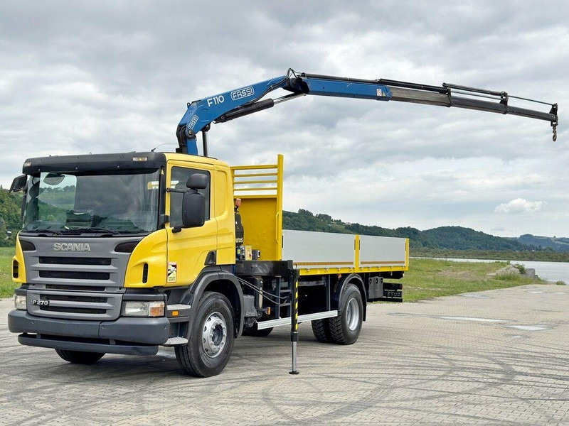 Scania P 270 * FASSI F110A.23 + FUNK * TOPZUSTAND - Dropside/ Flatbed truck, Crane truck: picture 2 Scania P 270 * FASSI F110A.23 + FUNK * TOPZUSTAND - Dropside/ Flatbed truck, Crane truck: picture 2