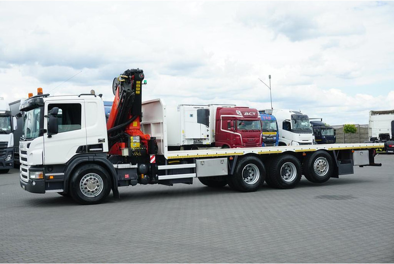 Scania P 420 / 8 X 4 / TRIDEM / SKRZYNIOWY + HDS / PALFINGER PK 26002 / - Dropside/ Flatbed truck, Crane truck: picture 5 Scania P 420 / 8 X 4 / TRIDEM / SKRZYNIOWY + HDS / PALFINGER PK 26002 / - Dropside/ Flatbed truck, Crane truck: picture 5