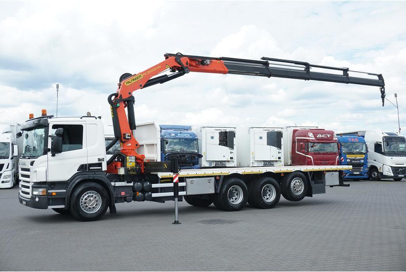 Scania P 420 / 8 X 4 / TRIDEM / SKRZYNIOWY + HDS / PALFINGER PK 26002 / - Dropside/ Flatbed truck, Crane truck: picture 4 Scania P 420 / 8 X 4 / TRIDEM / SKRZYNIOWY + HDS / PALFINGER PK 26002 / - Dropside/ Flatbed truck, Crane truck: picture 4