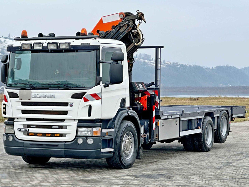 Scania P 420* PLATFORM 6,80m * PK 29002+FUNK * TOP - Dropside/ Flatbed truck, Crane truck: picture 3 Scania P 420* PLATFORM 6,80m * PK 29002+FUNK * TOP - Dropside/ Flatbed truck, Crane truck: picture 3