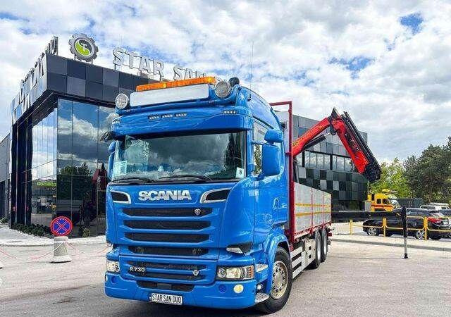 Scania R730 - Dropside/ Flatbed truck, Crane truck: picture 2 Scania R730 - Dropside/ Flatbed truck, Crane truck: picture 2