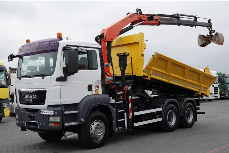 Scania TGS 33.360 / 6x4 / WYWROTKA + HDS PALFINGER PK 15 500 wysów 10m - Tipper, Crane truck: picture 1 Scania TGS 33.360 / 6x4 / WYWROTKA + HDS PALFINGER PK 15 500 wysów 10m - Tipper, Crane truck: picture 1