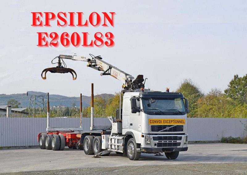 Volvo FH 520 * EPSILON E260L83 * Anhänger /6x4 - Timber truck, Crane truck: picture 1 Volvo FH 520 * EPSILON E260L83 * Anhänger /6x4 - Timber truck, Crane truck: picture 1
