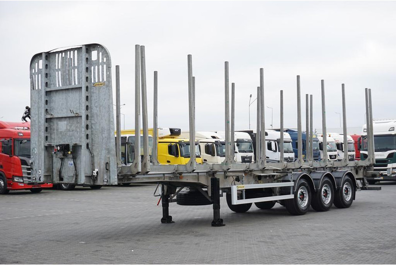 Zaslaw KŁONICOWA / DO DREWNA / WAGA 6 400 KG / OŚ PODNOSZONA - Timber trailer: picture 2 Zaslaw KŁONICOWA / DO DREWNA / WAGA 6 400 KG / OŚ PODNOSZONA - Timber trailer: picture 2