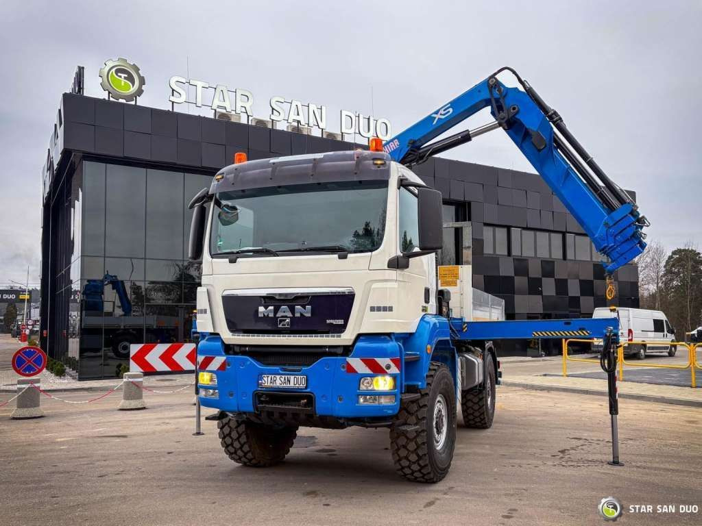 Crane truck, Dropside/ Flatbed truck MAN  TGS 18.440 4x4 HIAB 166 E-4 CRANE KRAN MAN  TGS 18.440 4x4 HIAB 166 E-4 CRANE KRAN: picture 8