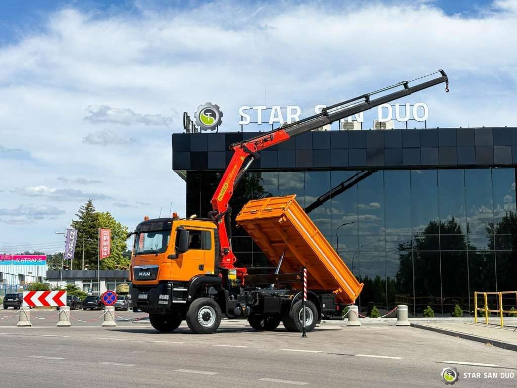 MAN TGS 18.480 4x4 PALFINGER PK 22002 Crane Kipper - Tipper: picture 4 MAN TGS 18.480 4x4 PALFINGER PK 22002 Crane Kipper - Tipper: picture 4